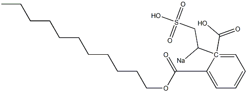 Phthalic acid 1-undecyl 2-(1-sodiosulfoethyl) ester Struktur