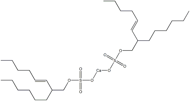 Bis(2-hexyl-3-octenyloxysulfonyloxy)calcium Struktur