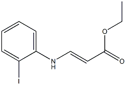 3-(2-Iodophenylamino)acrylic acid ethyl ester Struktur