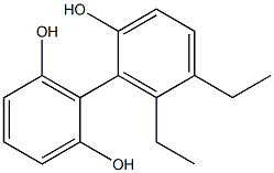 5',6'-Diethyl-1,1'-biphenyl-2,2',6-triol Struktur