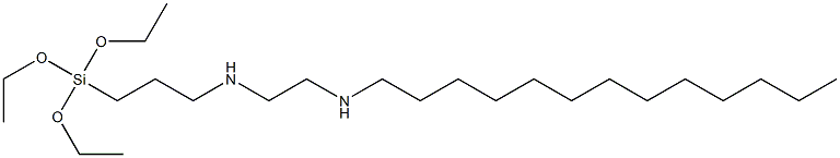 3-(Triethoxysilyl)-N-[2-(tridecylamino)ethyl]propan-1-amine Struktur