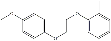 1-(4-Methoxyphenoxy)-2-(2-methylphenoxy)ethane Struktur