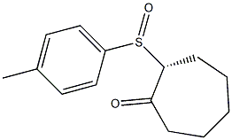 (2R)-2-[(4-Methylphenyl)sulfinyl]cycloheptan-1-one Struktur