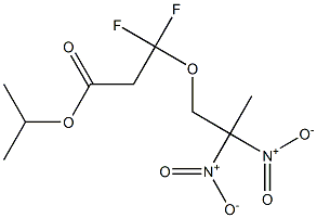 3,3-Difluoro-3-(2,2-dinitropropyloxy)propionic acid isopropyl ester Struktur