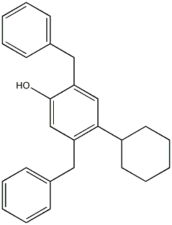 2,5-Dibenzyl-4-cyclohexylphenol Struktur