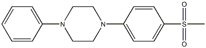 1-[4-(Methylsulfonyl)phenyl]-4-phenylpiperazine Struktur