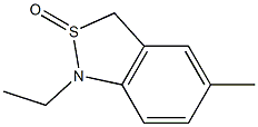 1-Ethyl-5-methyl-1,3-dihydro-2,1-benzisothiazole 2-oxide Struktur