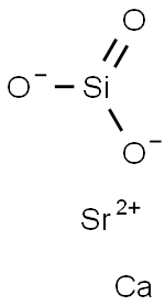 Silicic acid calciumstrontium salt Struktur