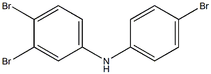 3,4-Dibromophenyl 4-bromophenylamine Struktur