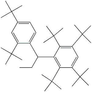 1-(2,3,5,6-Tetra-tert-butylphenyl)-1-(2,4-di-tert-butylphenyl)propane Struktur