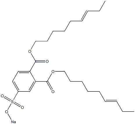 4-(Sodiosulfo)phthalic acid di(6-nonenyl) ester Struktur