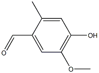 2-Methyl-4-hydroxy-5-methoxybenzaldehyde Struktur