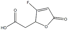 2,5-Dihydro-5-oxo-3-fluorofuran-2-acetic acid Struktur