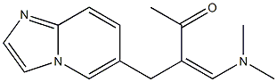 6-[2-[(Dimethylamino)methylene]-3-oxobutyl]imidazo[1,2-a]pyridine Struktur