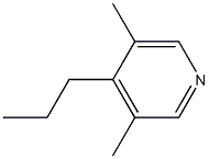 3,5-Dimethyl-4-propylpyridine Struktur