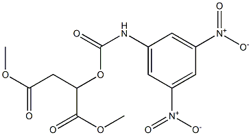 2-(3,5-Dinitrophenylaminocarbonyloxy)succinic acid dimethyl ester Struktur