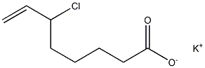 6-Chloro-7-octenoic acid potassium salt Struktur