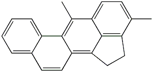 1,2-Dihydro-3,6-dimethylbenz[j]aceanthrylene Struktur