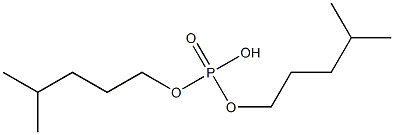 Phosphoric acid hydrogen bis(4-methylpentyl) ester Struktur