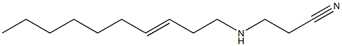 3-(3-Decenylamino)propionitrile Struktur