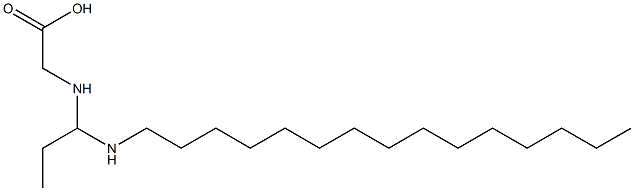 N-[1-(Pentadecylamino)propyl]aminoacetic acid Struktur