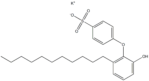 2'-Hydroxy-6'-undecyl[oxybisbenzene]-4-sulfonic acid potassium salt Struktur