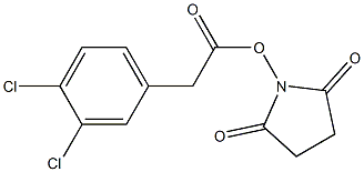 3,4-Dichlorobenzeneacetic acid succinimidyl ester Struktur