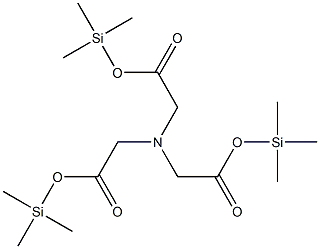 2,2',2''-Nitrilotriacetic acid tri(trimethylsilyl) ester Struktur