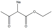 2-Sodioacetoacetic acid ethyl ester Struktur