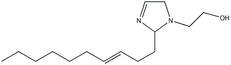 2-(3-Decenyl)-3-imidazoline-1-ethanol Struktur