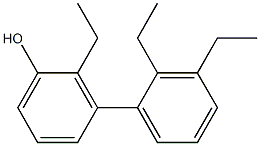 2-Ethyl-3-(2,3-diethylphenyl)phenol Struktur