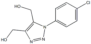 1-(4-Chlorophenyl)-1H-1,2,3-triazole-4,5-dimethanol Struktur