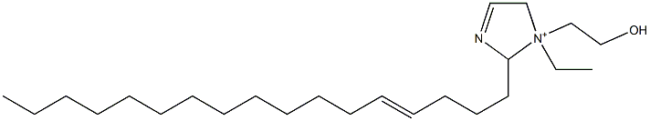 1-Ethyl-2-(4-heptadecenyl)-1-(2-hydroxyethyl)-3-imidazoline-1-ium Struktur