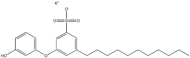 3'-Hydroxy-5-undecyl[oxybisbenzene]-3-sulfonic acid potassium salt Struktur