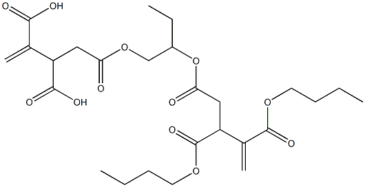 4,4'-[1-Ethylethylenebis(oxycarbonyl)]bis(1-butene-2,3-dicarboxylic acid dibutyl) ester Struktur