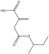 Itaconic acid hydrogen 4-sec-butyl ester Struktur