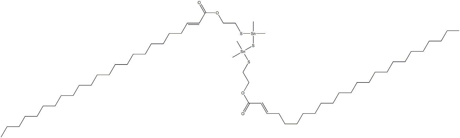 Bis[dimethyl[[2-(1-tricosenylcarbonyloxy)ethyl]thio]stannyl] sulfide Struktur