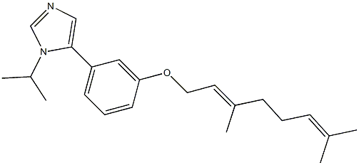 1-Isopropyl-5-[3-(3,7-dimethyl-2,6-octadienyloxy)phenyl]-1H-imidazole Struktur