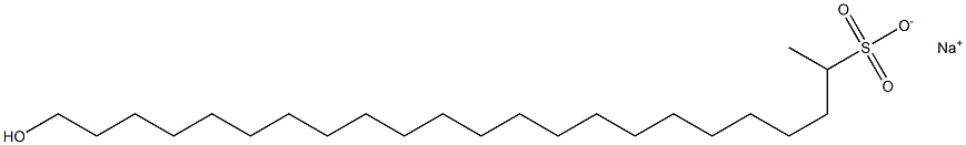 23-Hydroxytricosane-2-sulfonic acid sodium salt Struktur