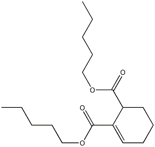 1-Cyclohexene-2,3-dicarboxylic acid dipentyl ester Struktur