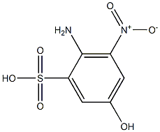 2-Amino-5-hydroxy-3-nitrobenzenesulfonic acid Struktur