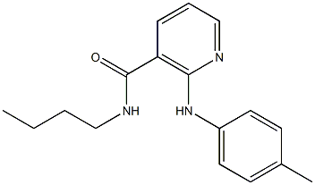 N-Butyl-2-(p-methylanilino)nicotinamide Struktur