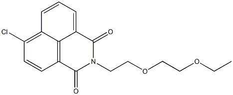 4-Chloro-N-[2-(2-ethoxyethoxy)ethyl]-1,8-naphthalenedicarboximide Struktur