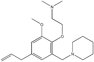 1-[3-Allyl-6-[2-(dimethylamino)ethoxy]-5-methoxybenzyl]piperidine Struktur