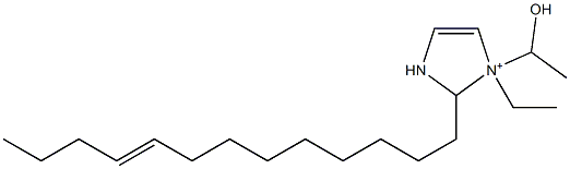 1-Ethyl-1-(1-hydroxyethyl)-2-(9-tridecenyl)-4-imidazoline-1-ium Struktur