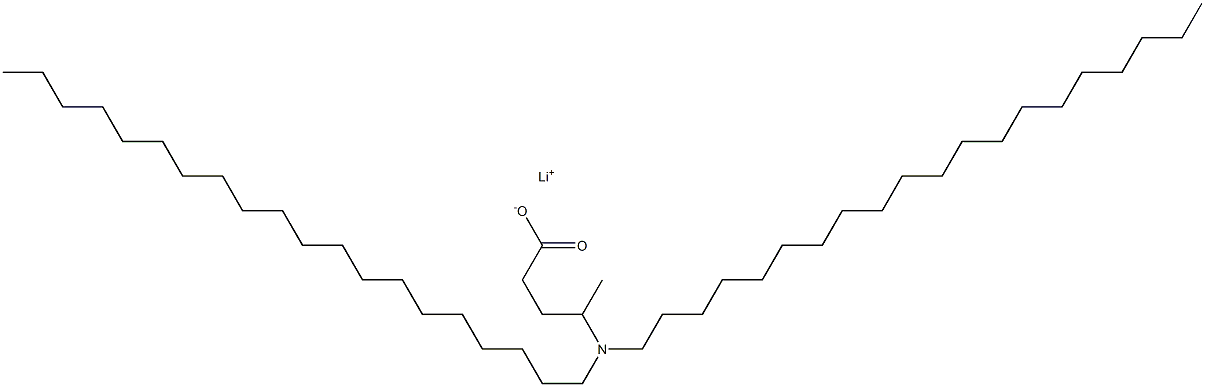 4-(Diicosylamino)valeric acid lithium salt Struktur