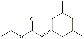 3,5-Dimethylcyclohexylideneacetic acid ethyl ester Struktur