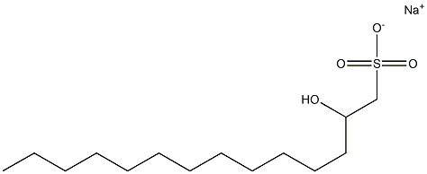 2-Hydroxytetradecane-1-sulfonic acid sodium salt Struktur