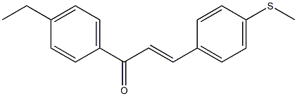 4-(Methylthio)-4'-ethylchalcone Struktur