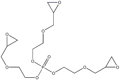 Phosphoric acid tris[2-(oxiranylmethoxy)ethyl] ester Struktur